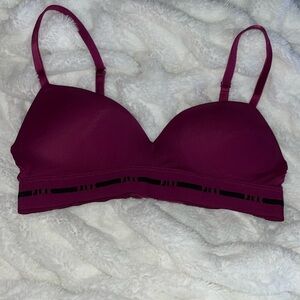 PINK Victoria's Secret Purple and Black Bra Intimates